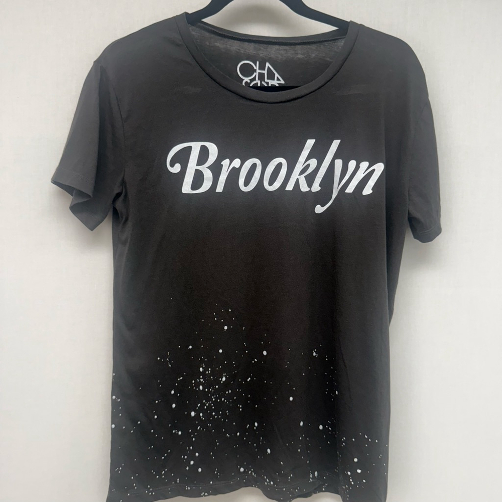 Women's Chaser Black Brooklyn Graphic Short Sleeve Tee S